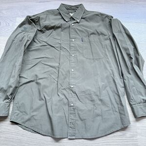 Beretta Shirt Men XL Olive Valero Diamond K Ranch Embroidery Button Down Texas